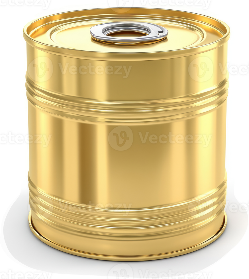 Golden metallic food storage container. png