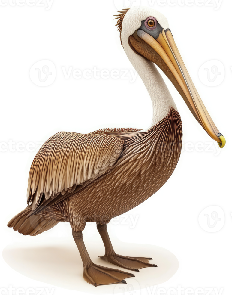 Brown pelican, a magnificent coastal bird. png