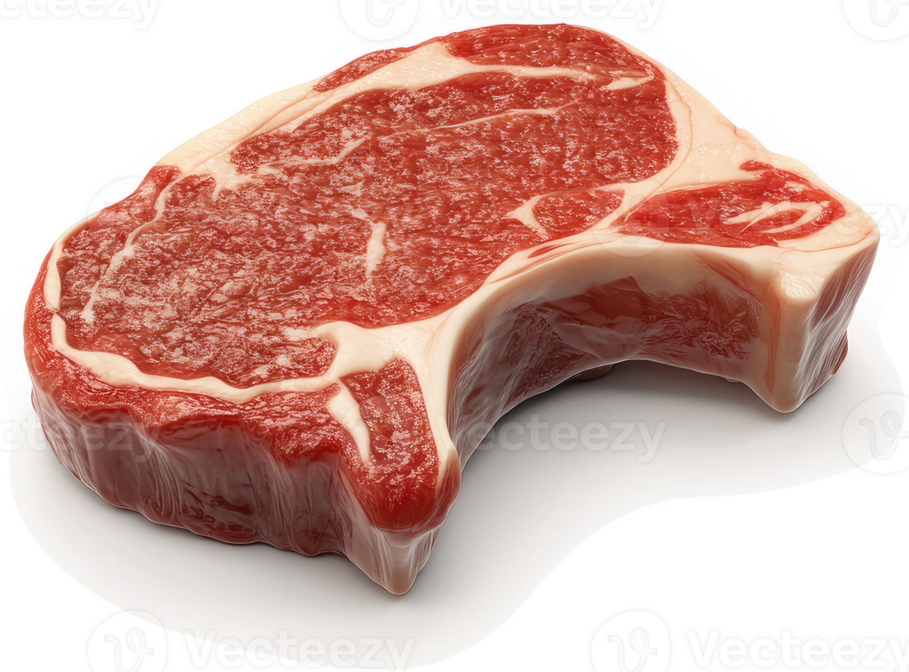 Raw chuck steak, a prime cut of beef. png