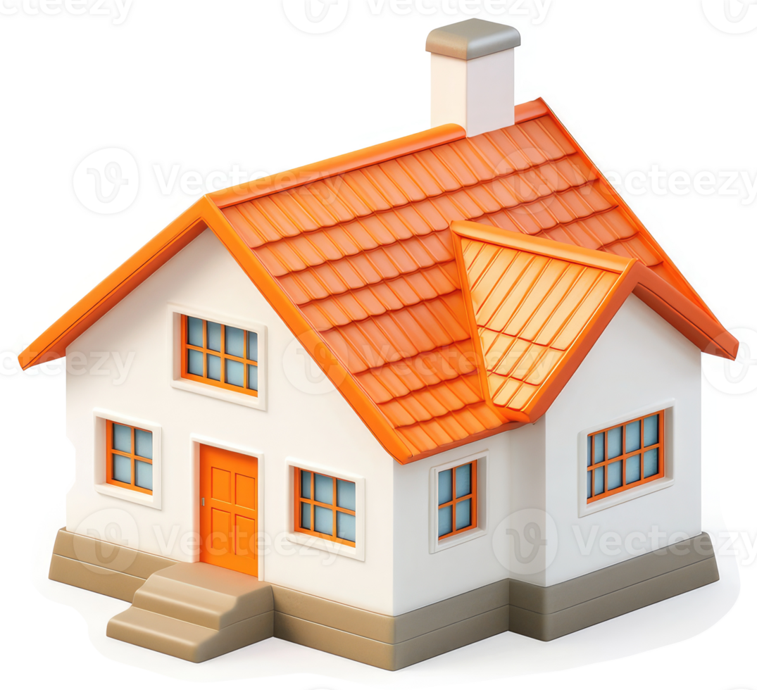 Stylized representation of a suburban home. png