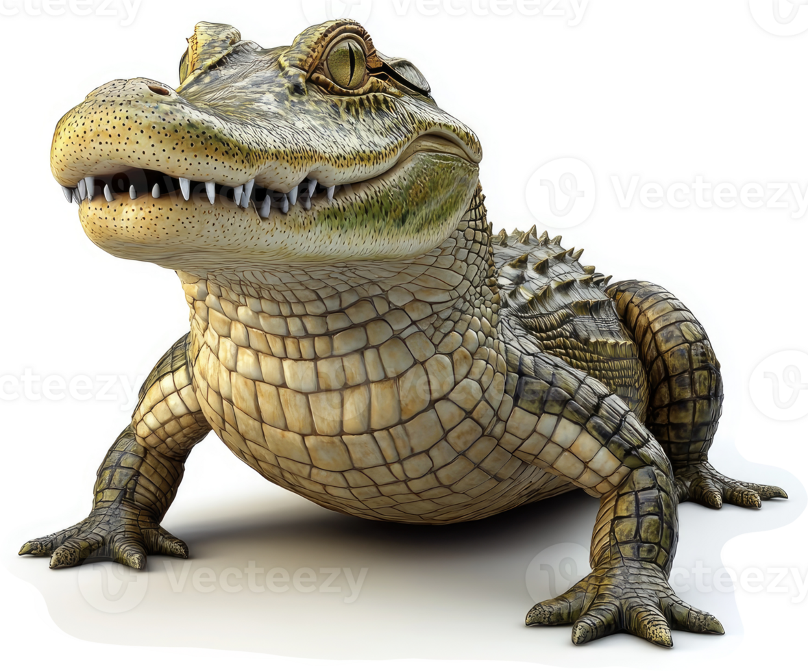 Adorable juvenile alligator, displaying friendly demeanor. png