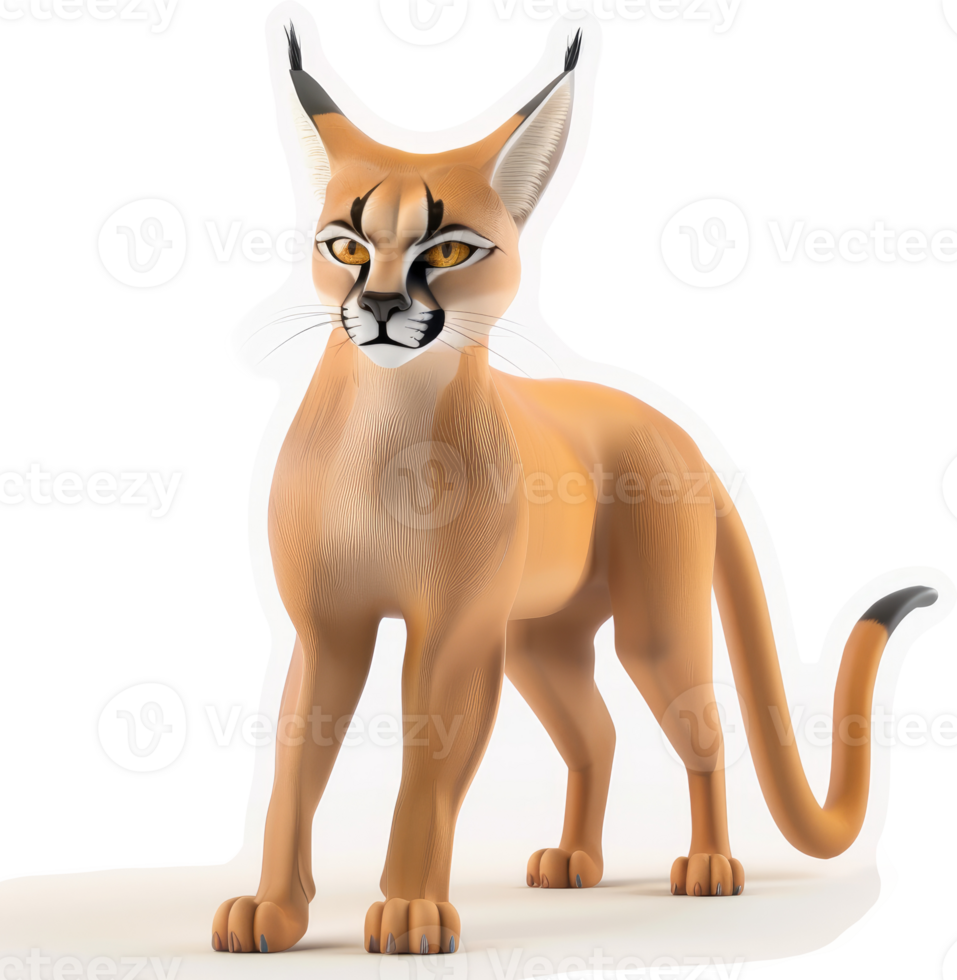 Digital illustration of a caracal. png