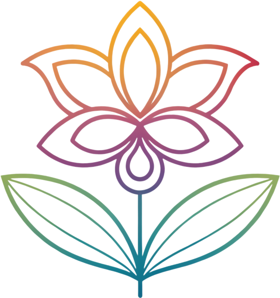 Soft petal icon inspired by nature and art. . png