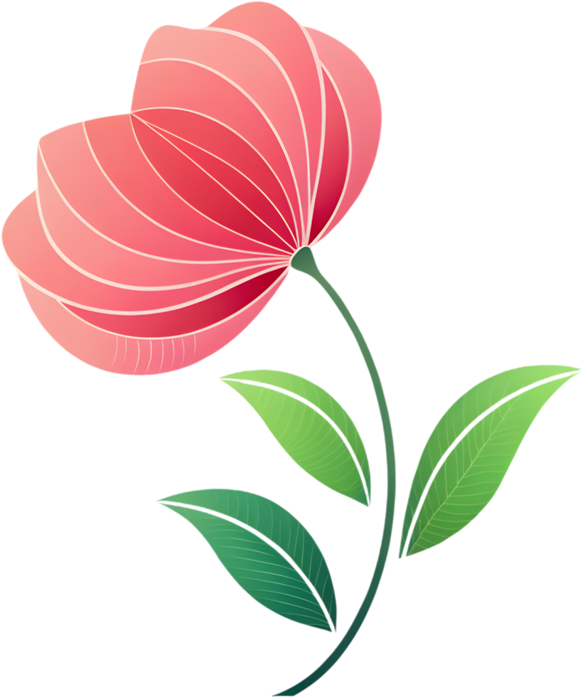 Artistic petals logo formed in abstract creative style. . png