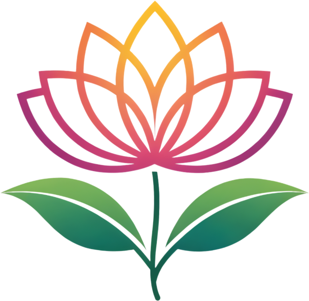 Floral icon for decor with soft artistic styling. . png
