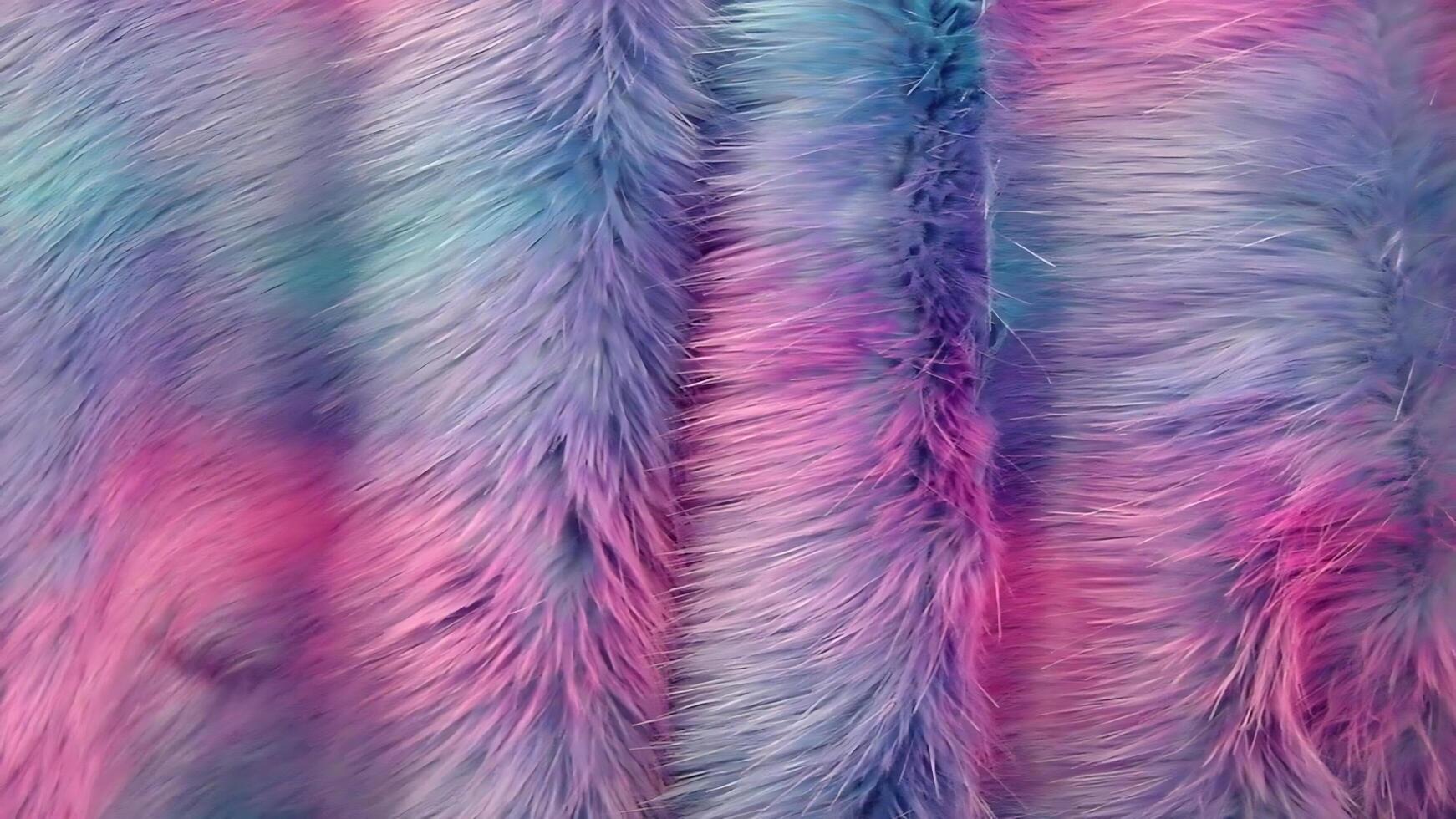 A close up of a colorful fur fabric photo
