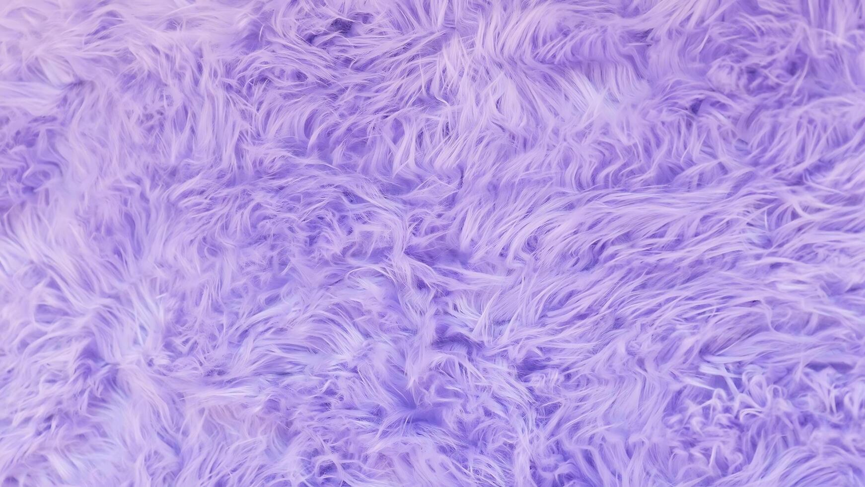 A purple fuzzy rug with a fluffy texture photo