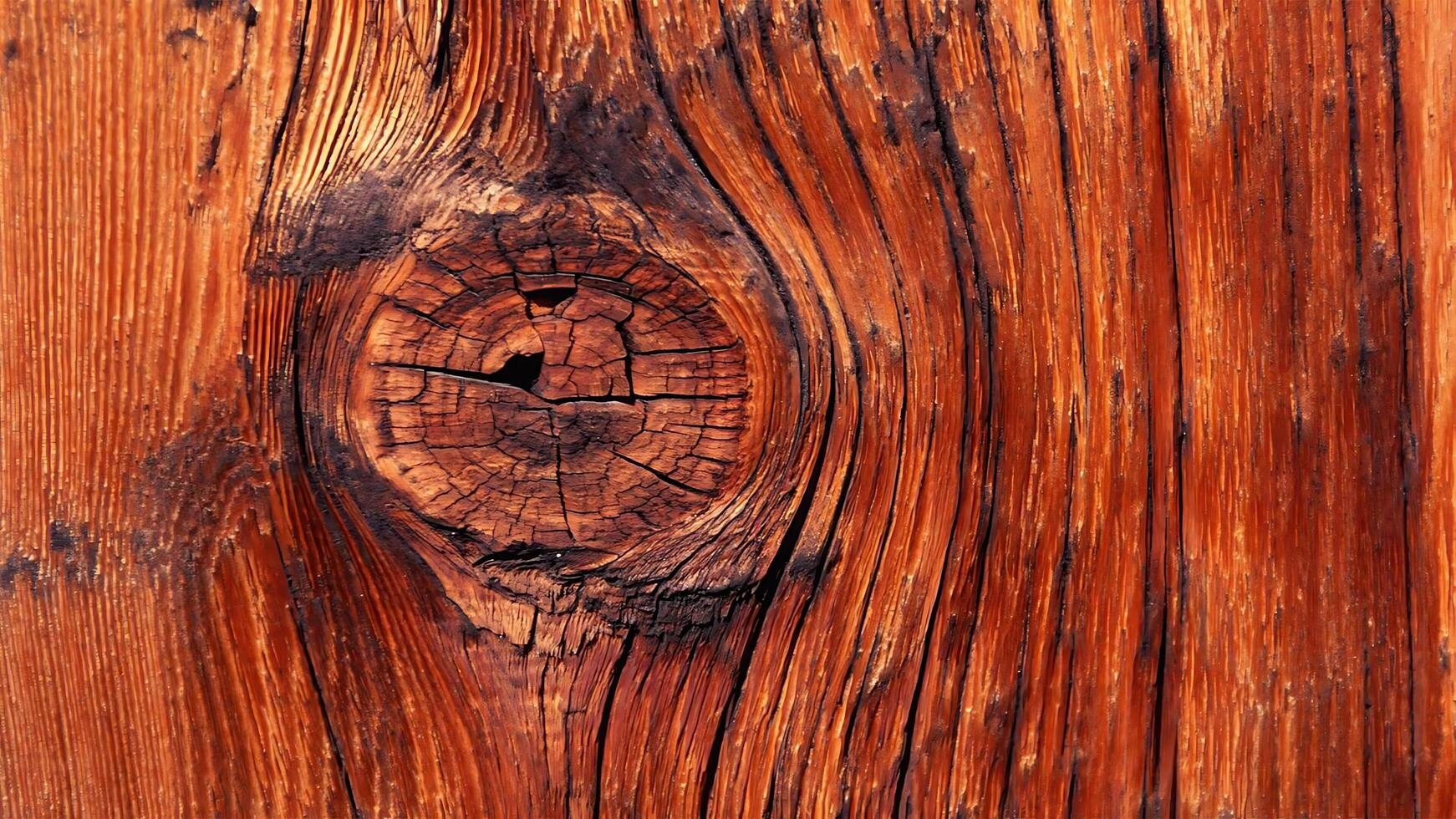 Close up of a wooden wall with a hole in it photo