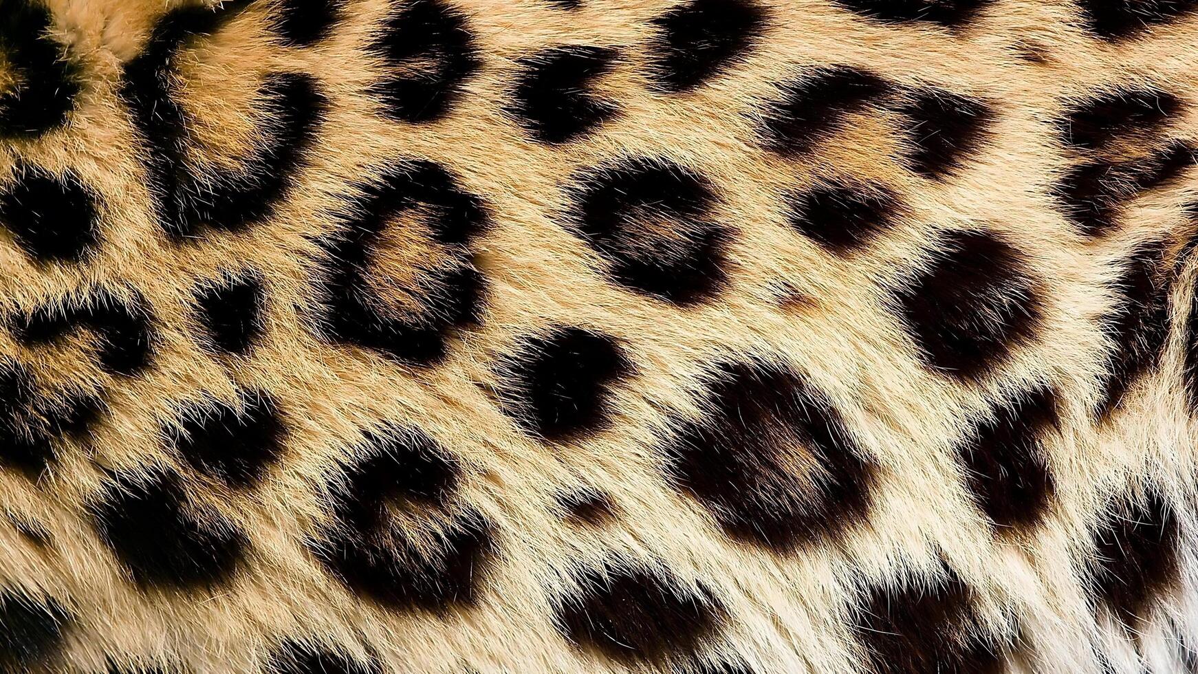 A close up of a leopard's fur photo