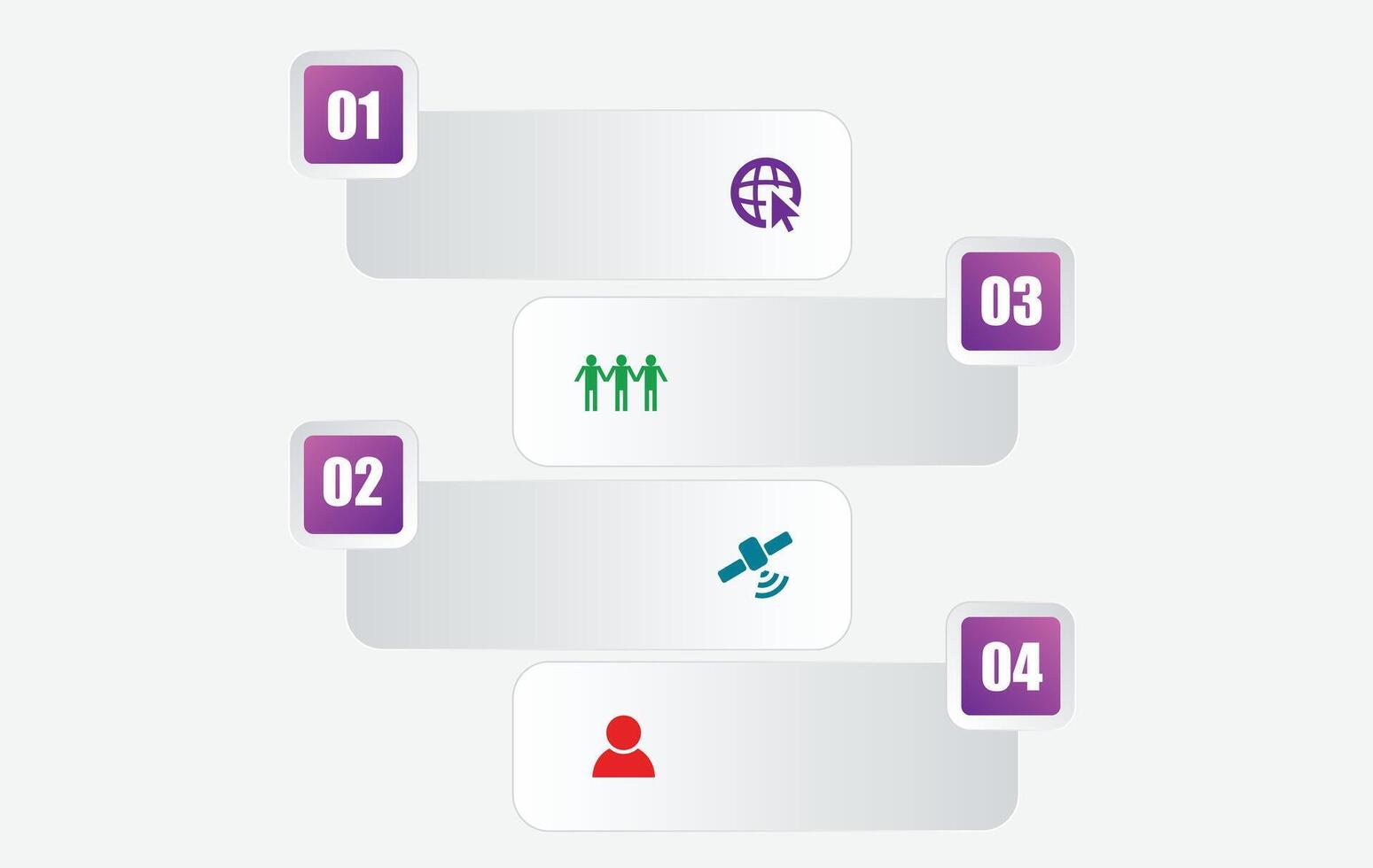 illustration of an infographic featuring tabs and titles, arranged for easy data presentation with a clean and modern layout, perfect for visualizing information and key points 01 vector