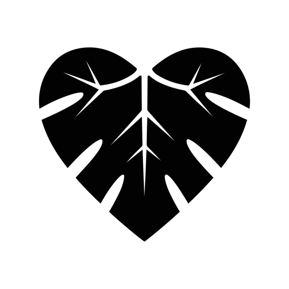 Love with heart silhouette symbol vector