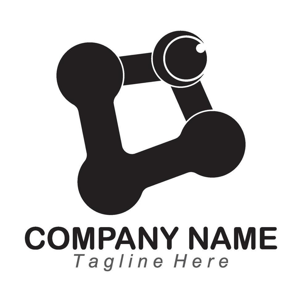 Business corporate logo flat design vector