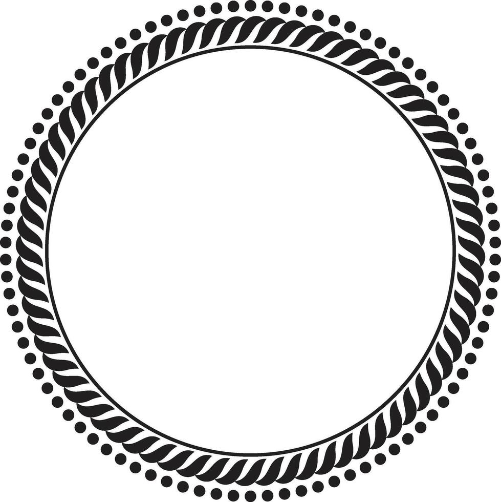 Minimal ribbon border for elegant compositions vector