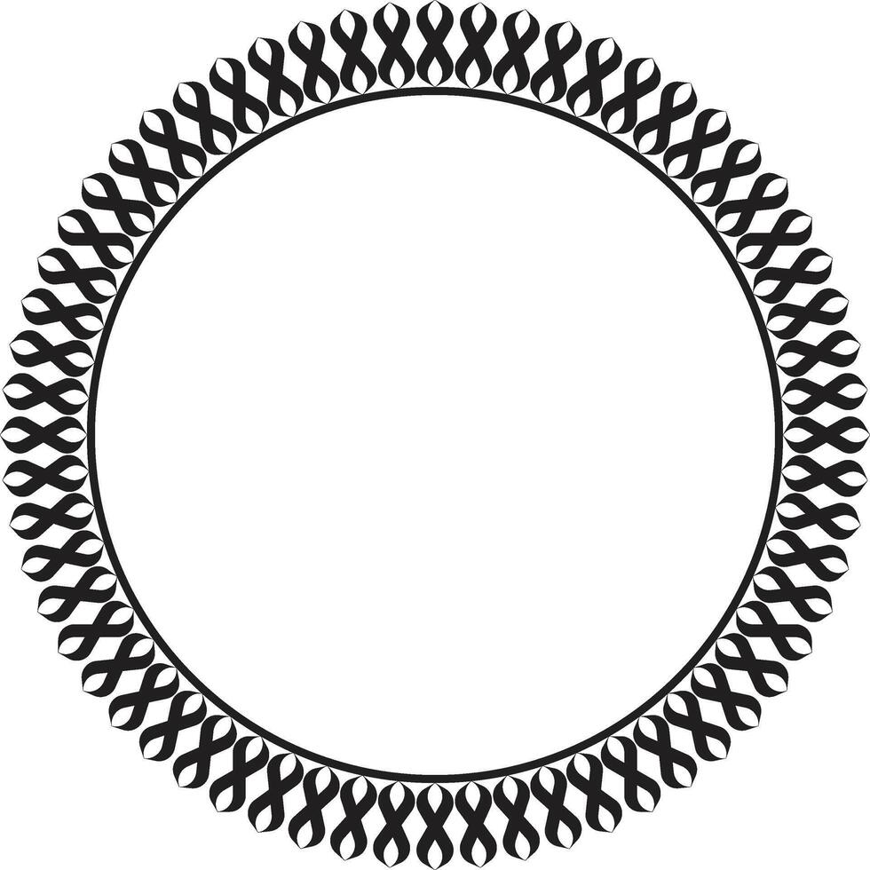 Stylized Rope Emblem with Repeating Loops vector