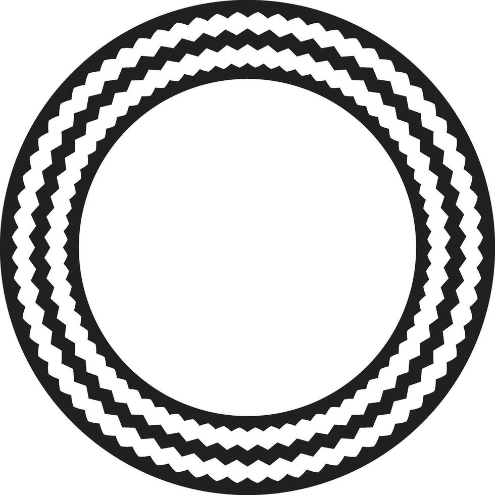 Twisted cord frame in a nautical decorative theme. vector