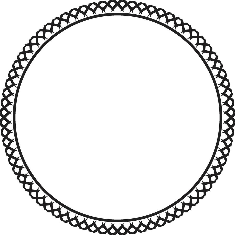 Geometric frame with modern concentric pattern. vector
