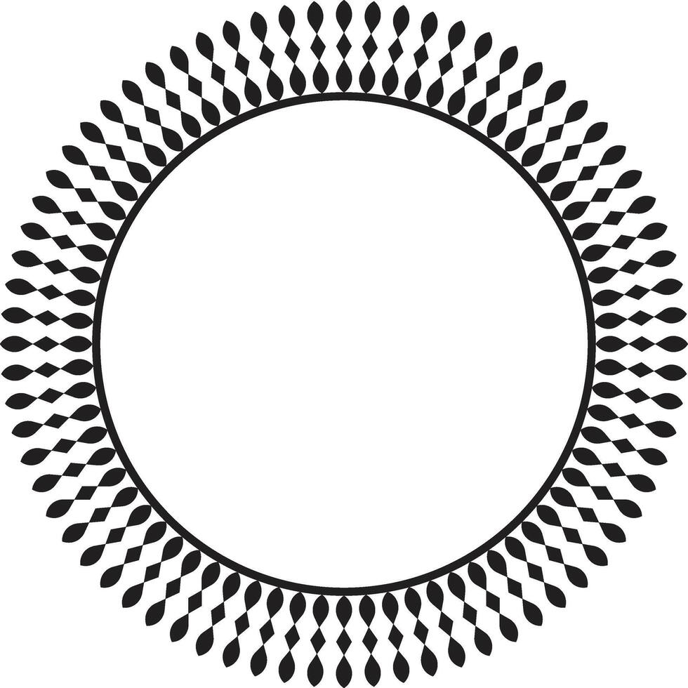Grunge-Inspired Outline Frame with Rough Texture vector