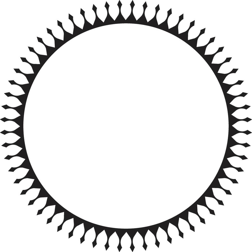 Swirl-patterned badge with antique design vector