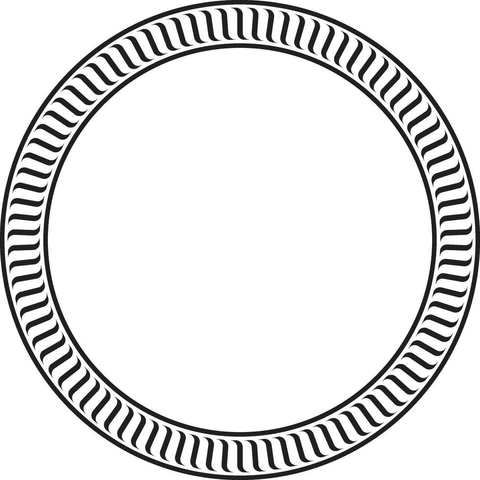 Rope twist frame with bold ethnic design aesthetics. vector
