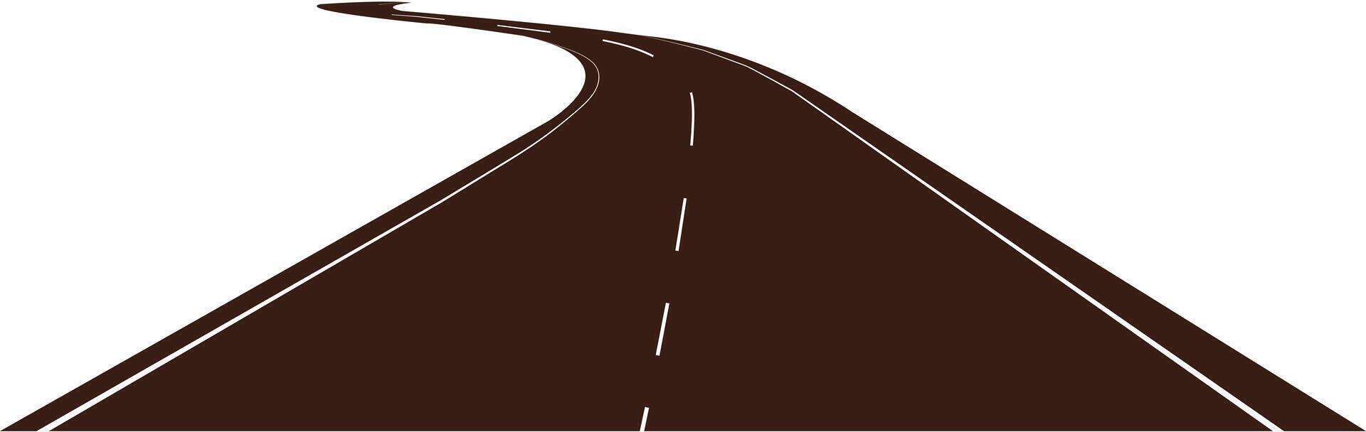 A curved road downloable EPS template vector