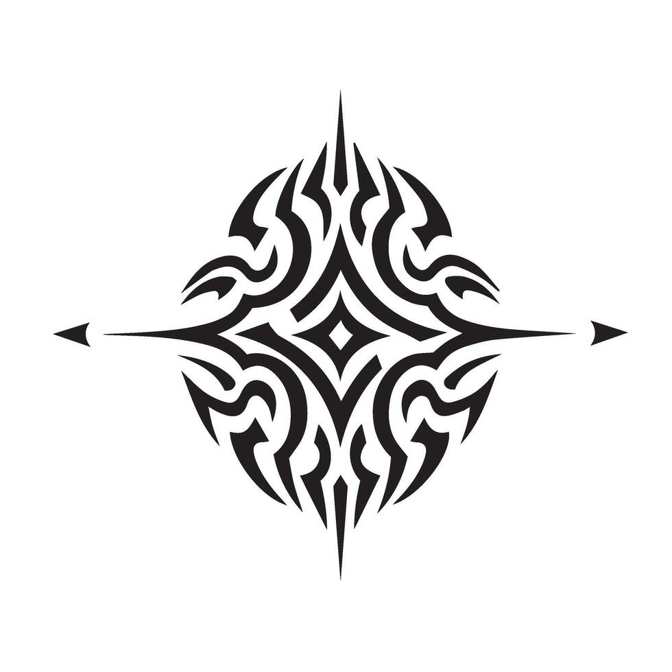 Elegant floral ornamental patterns highlighting creative tattoo art concepts vector