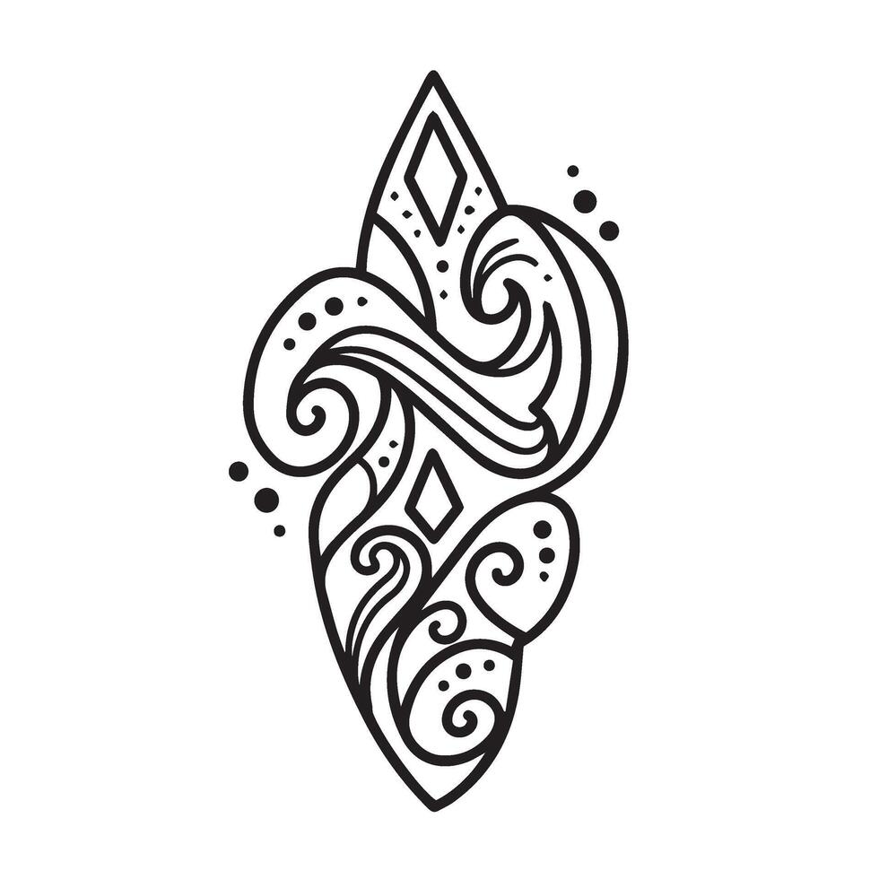 Creative symmetrical floral patterns featuring ornamental tattoo design sets vector