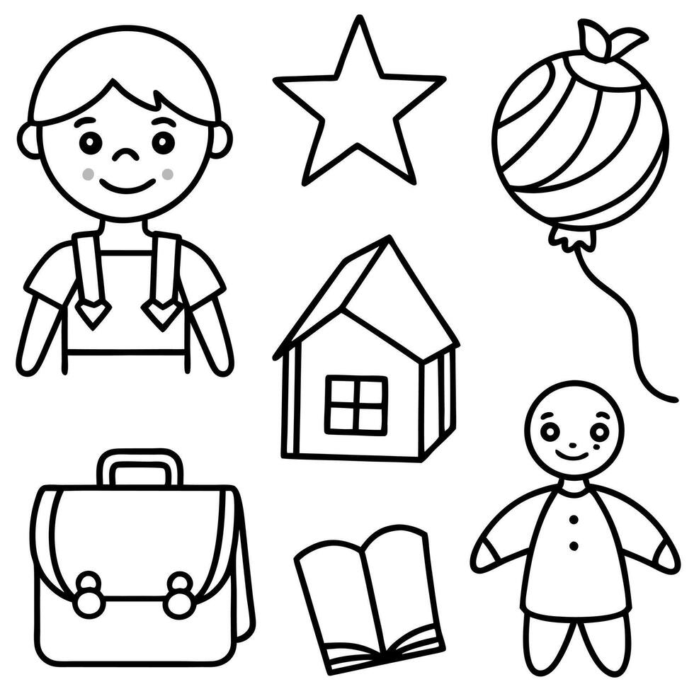 Children's School and Kindergarten Icon vector