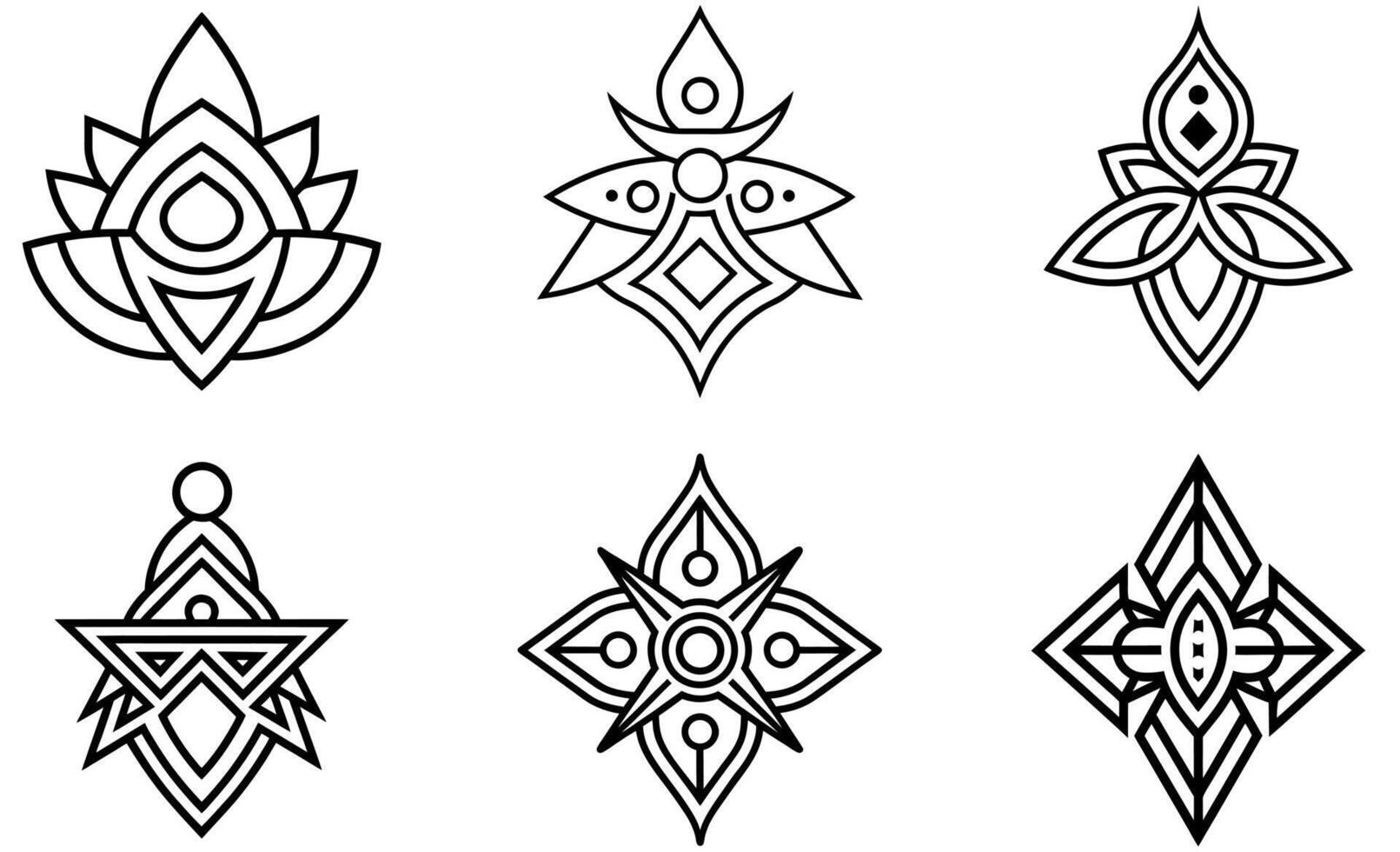 Abstract Geometric Symbol vector