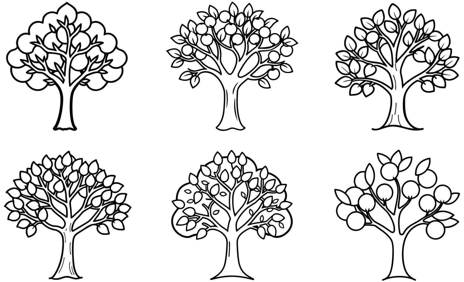 Apple Tree Illustrations design vector