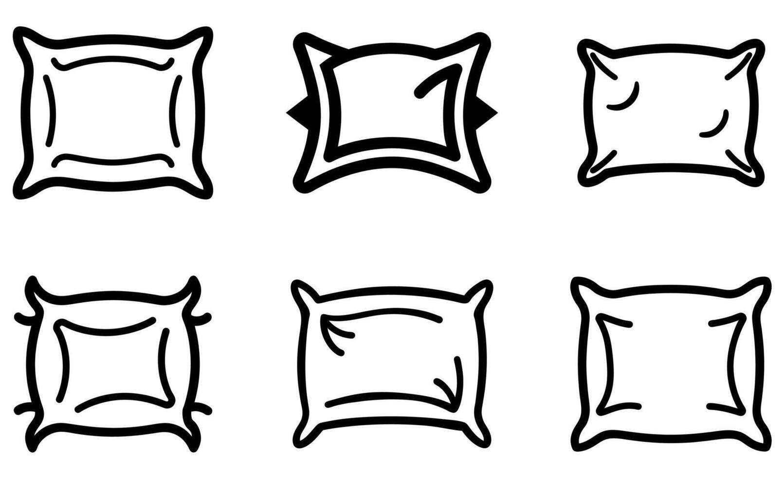Hand-Drawn Pillow Icon design vector