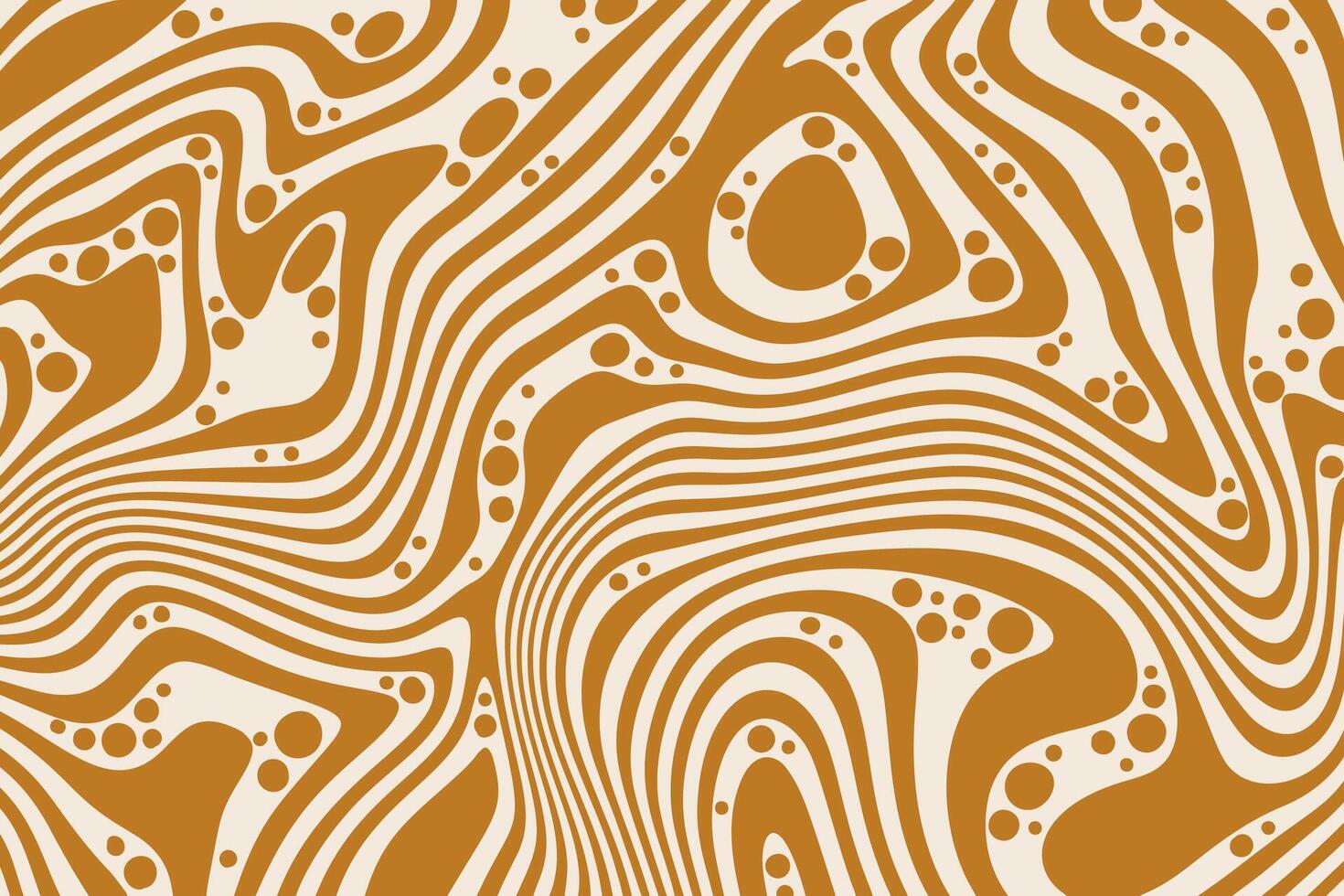 Caramel pattern background. Chocolate and milk swirl texture. Abstract wavy splashes of peanut butter and maple syrup. Liquid marble sweet cream bg vector