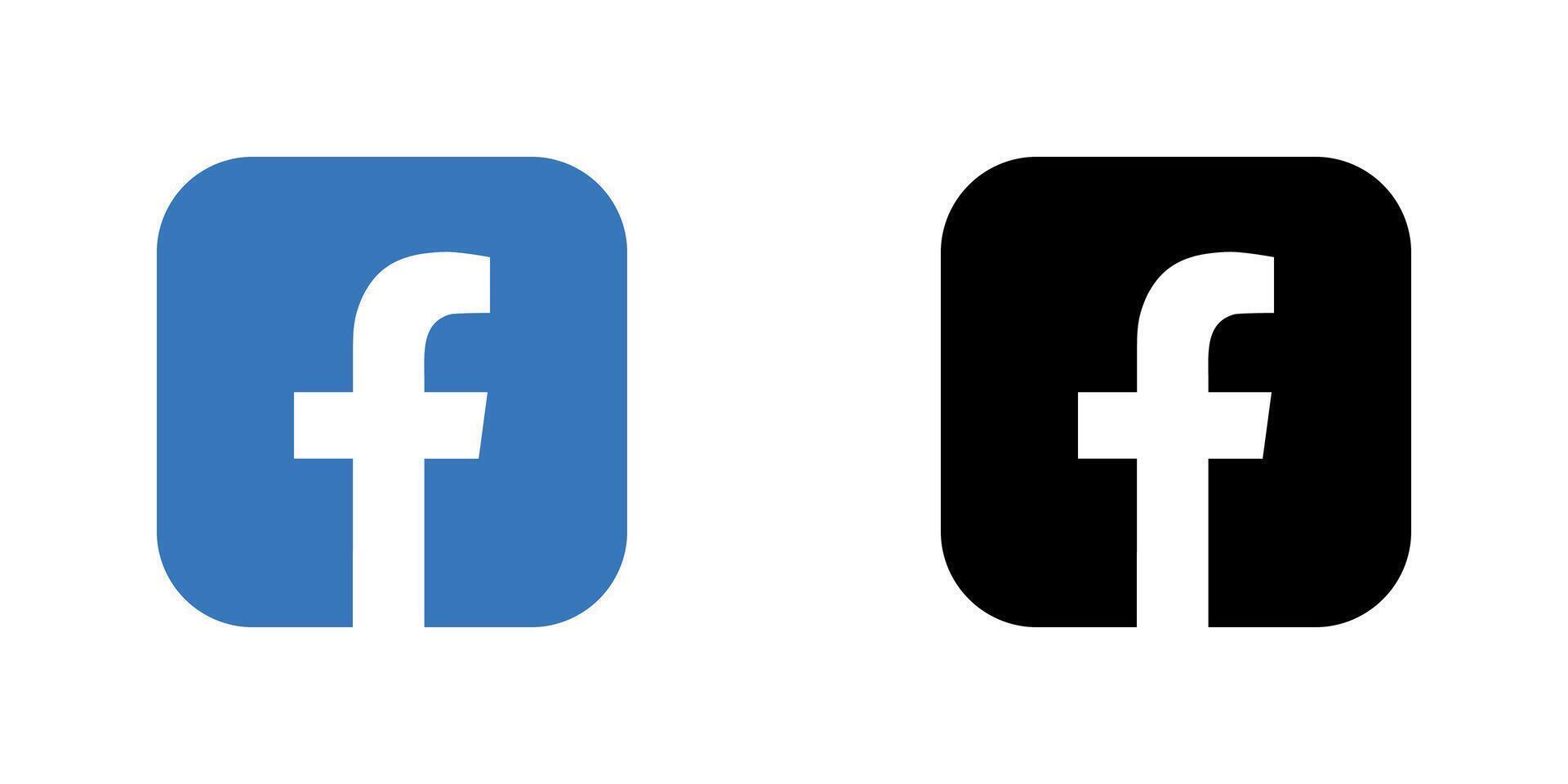 Facebook Logo Icon, FB App, Premium Social Media Design for Digital Download vector