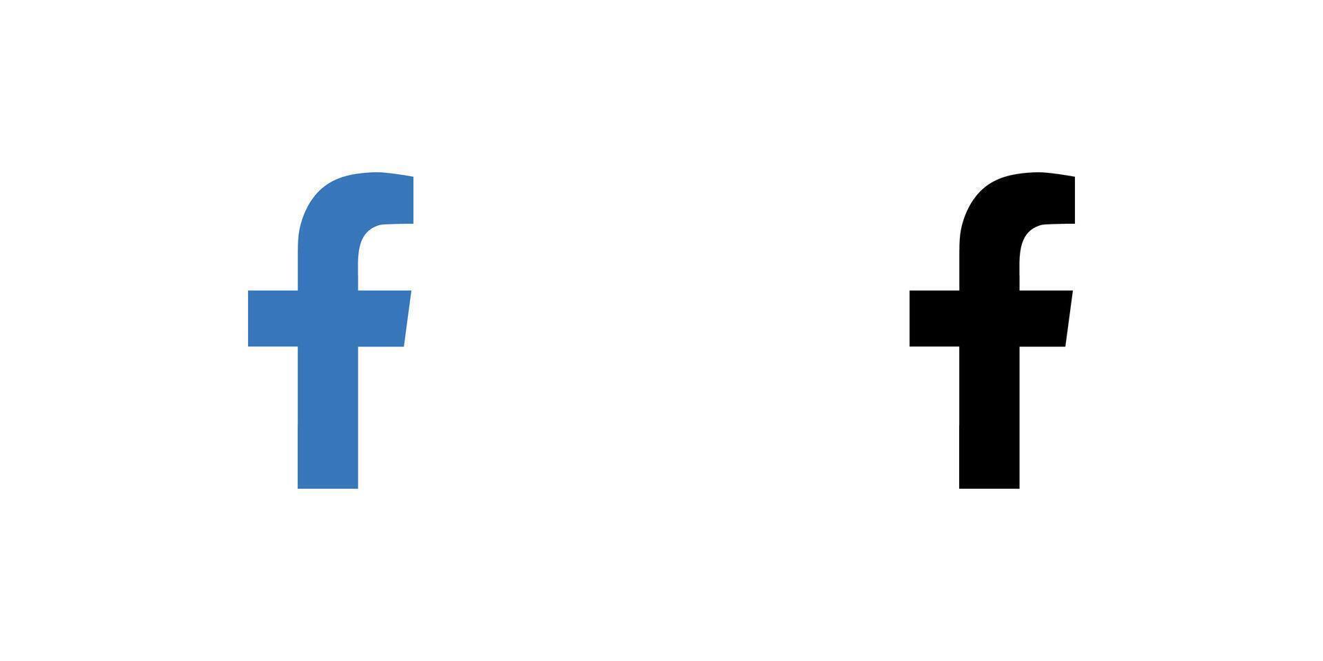 Facebook Letter Logo Icon, FB App, Premium Social Media Design for Digital Download vector