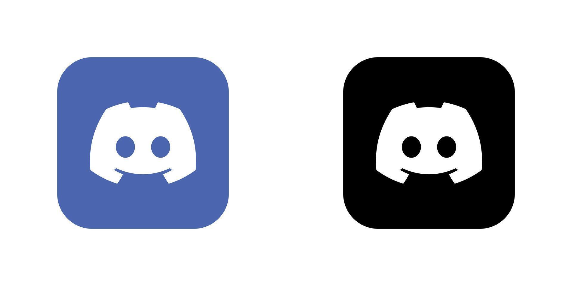 Discord Black Logo Icon App Premium Social Media Design for Digital Download vector