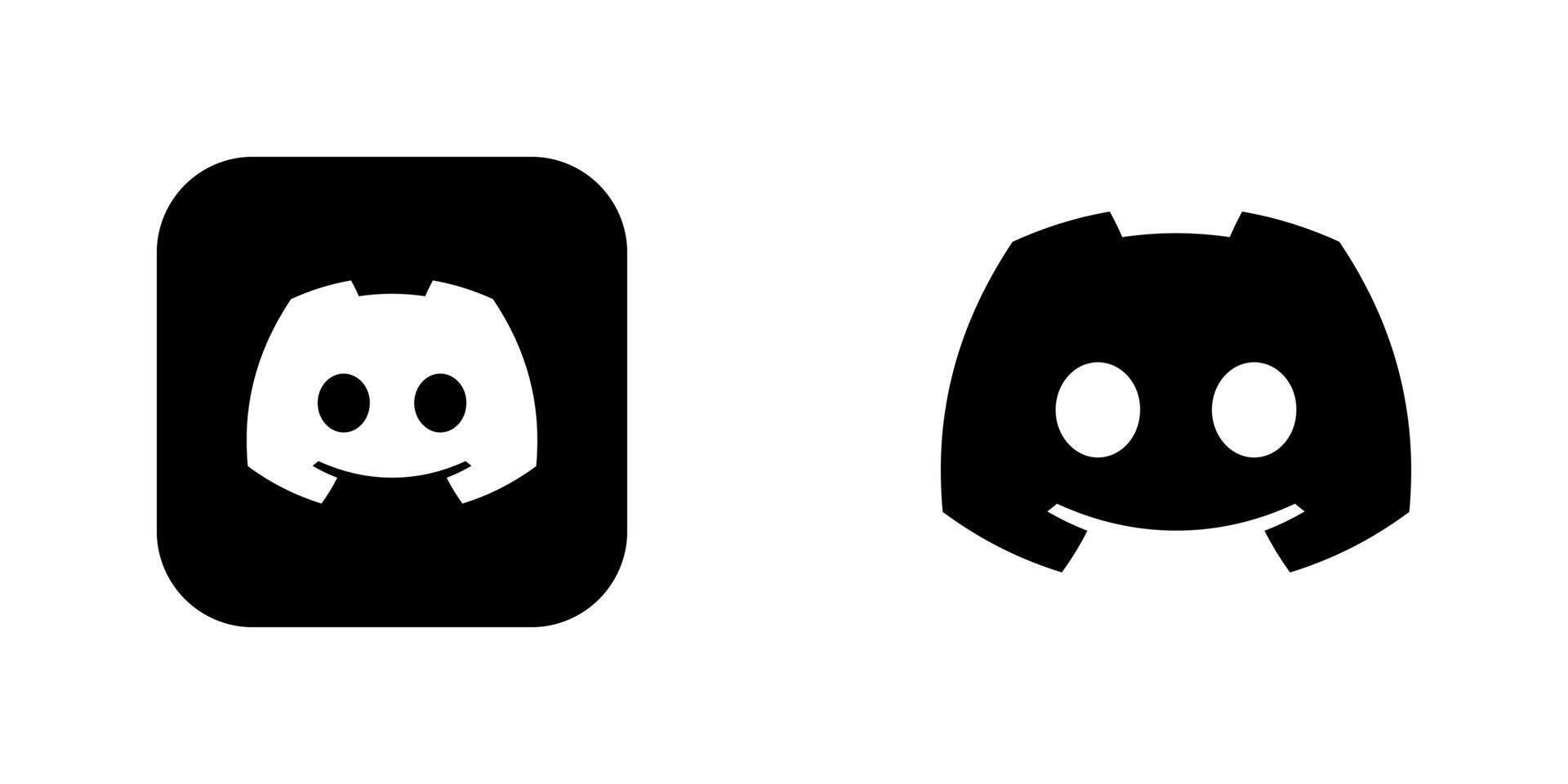 Discord Black Icon Logo App Premium Social Media Design for Digital Download vector