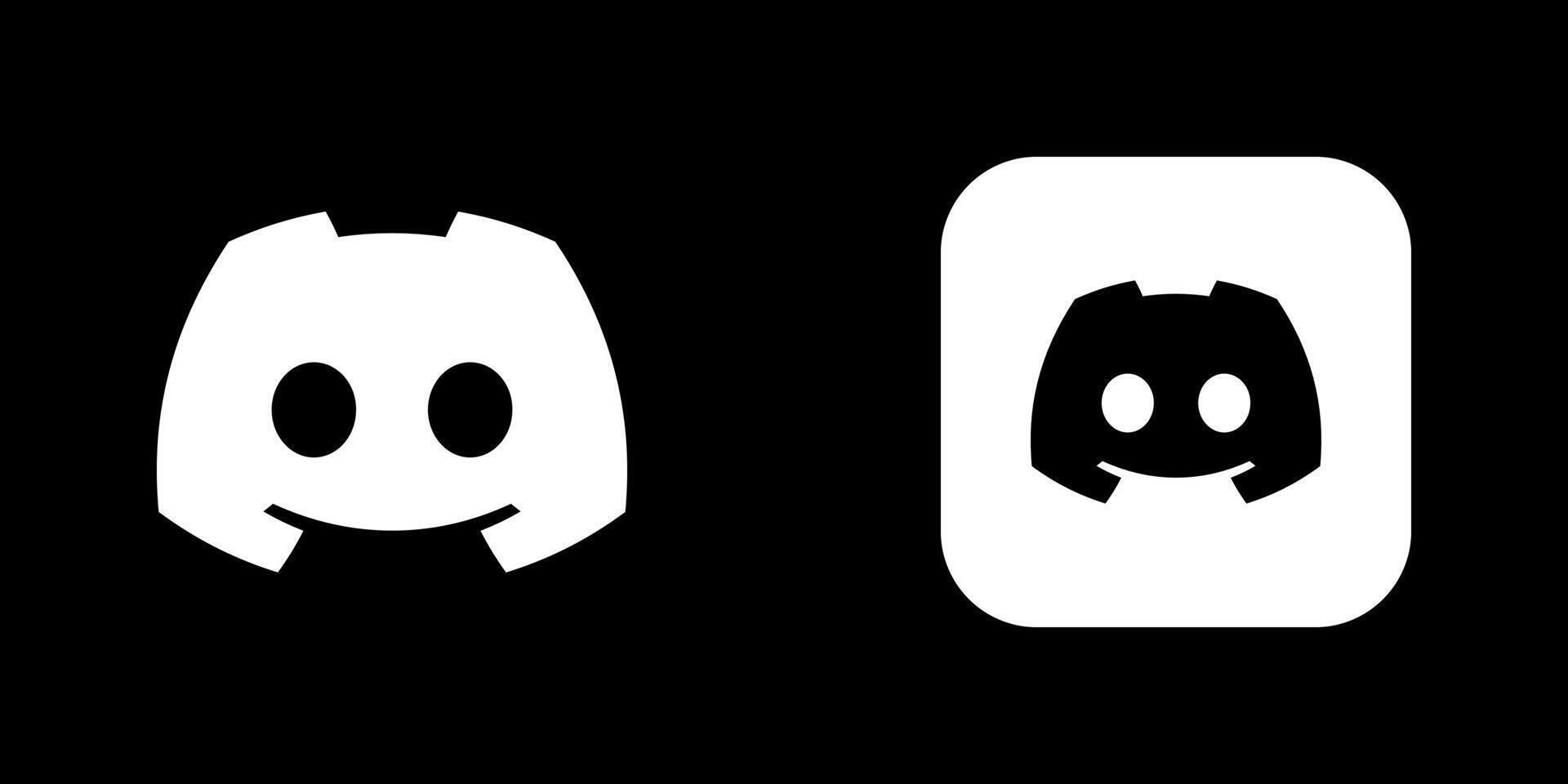 Discord White Icon Logo App Premium Social Media Design for Digital Download vector