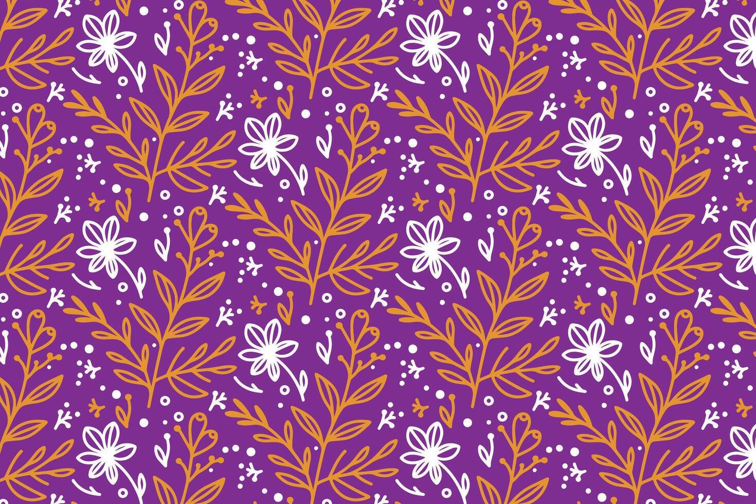 Stylish flower sketch pattern created in continuous line for textile fabric table cloths pillow covers and wrapping paper design vector