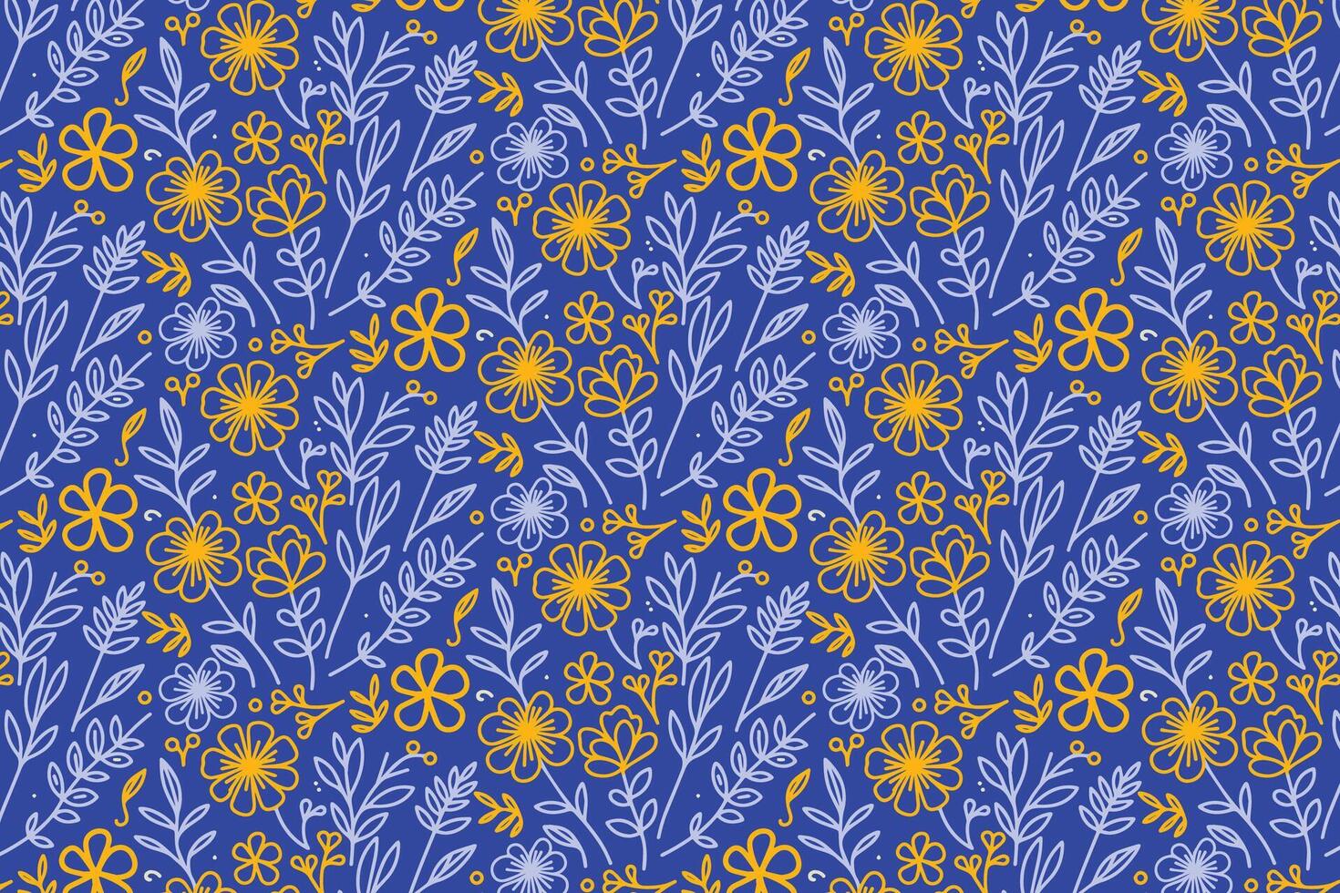 Minimal single line flower sketch design for fabric printing fashion packaging kitchen wear and modern textile applications vector