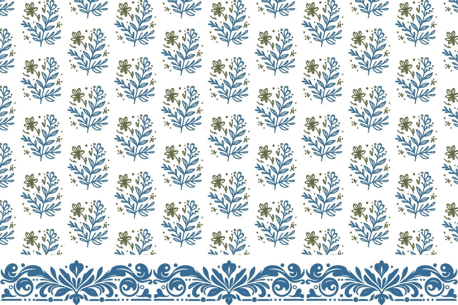 One Line Botanical Border Pattern Featuring Floral Outlines for Creative Fabric Usage Pillow Covers and Packaging vector