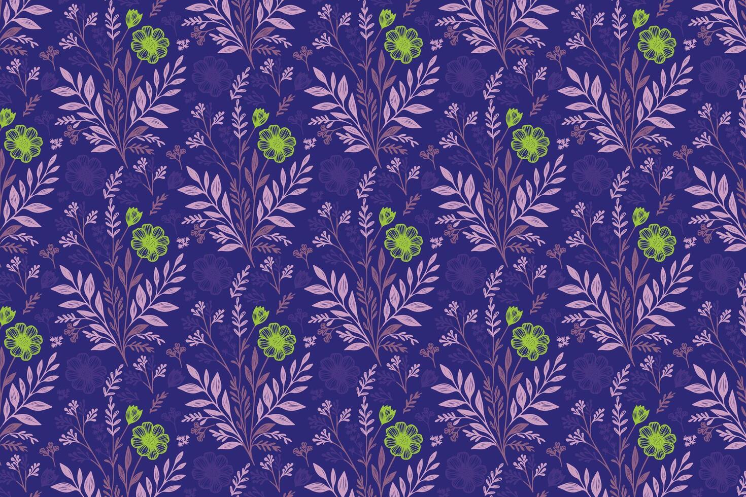 ornamental line floral pattern for fabric printing pillowcase production table linen design and gift wrapping needs vector