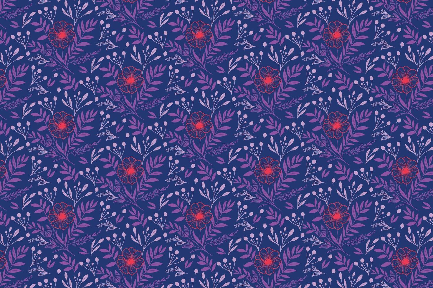 Continuous line art rose and leaf pattern designed for stylish fabric printing fashion clothing pillow covers and home textile use vector