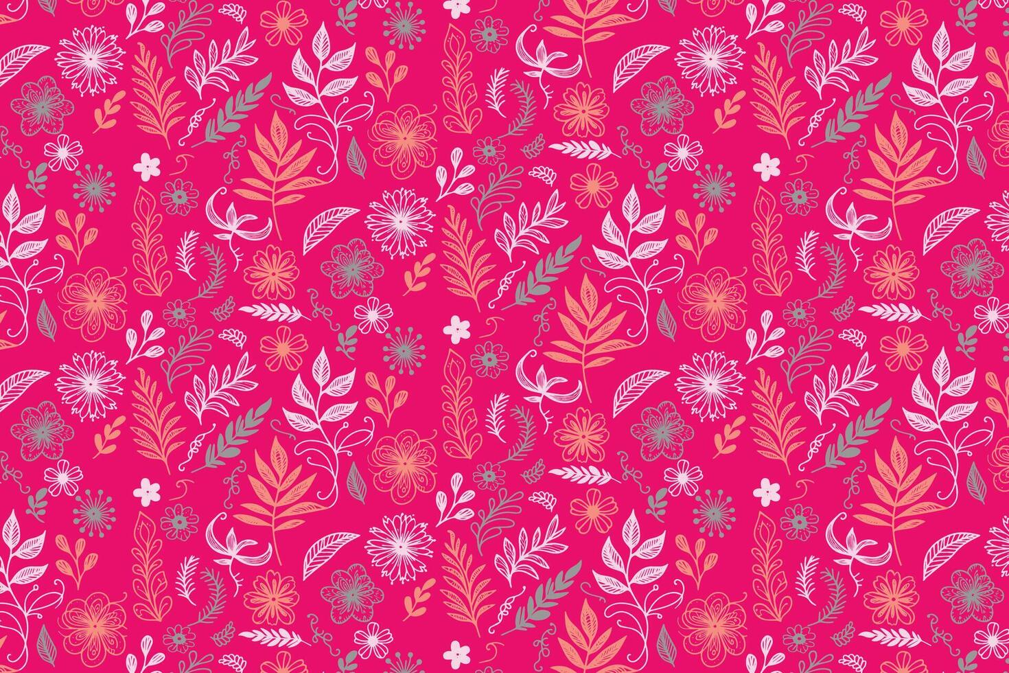 botanical line floral pattern drawn with accuracy for application in fashion surfaces gift wrap fabric and home accessories vector