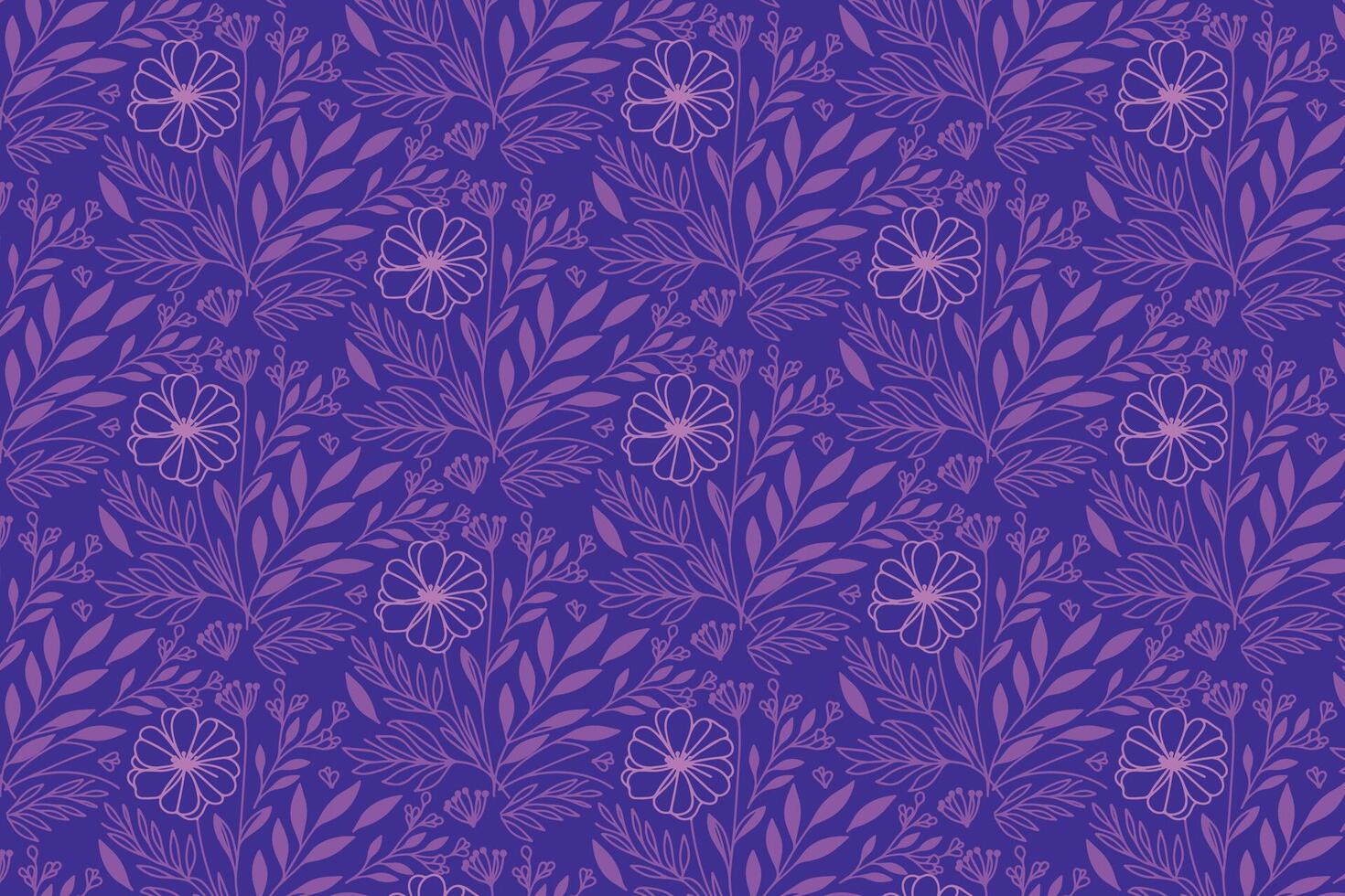 abstract single line floral pattern with continuous outlines for contemporary home textile fashion print and decorative wrapping use vector