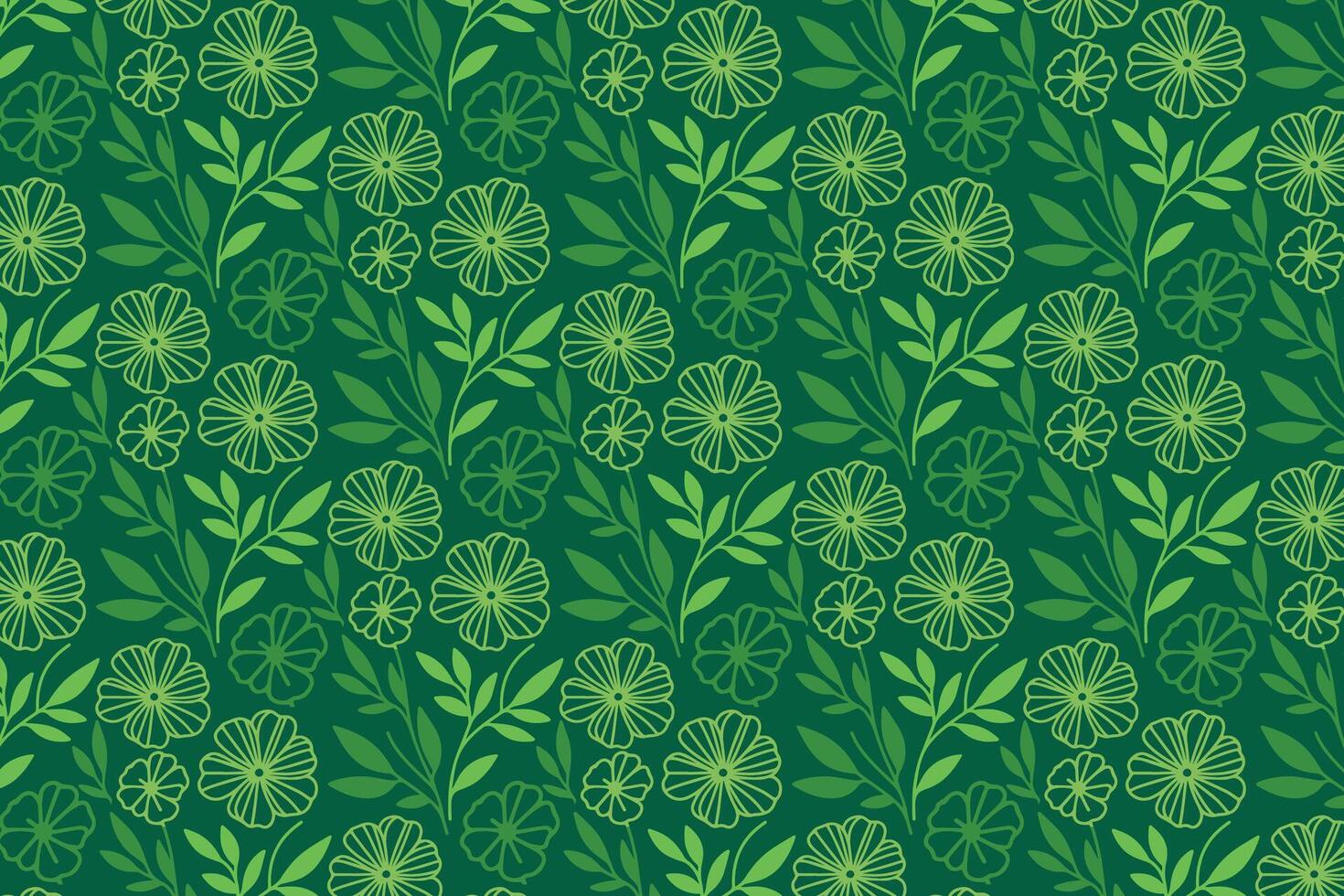 floral sketch pattern in one line drawing style ideal for modern fashion fabric decoration kitchen linens and surface design vector