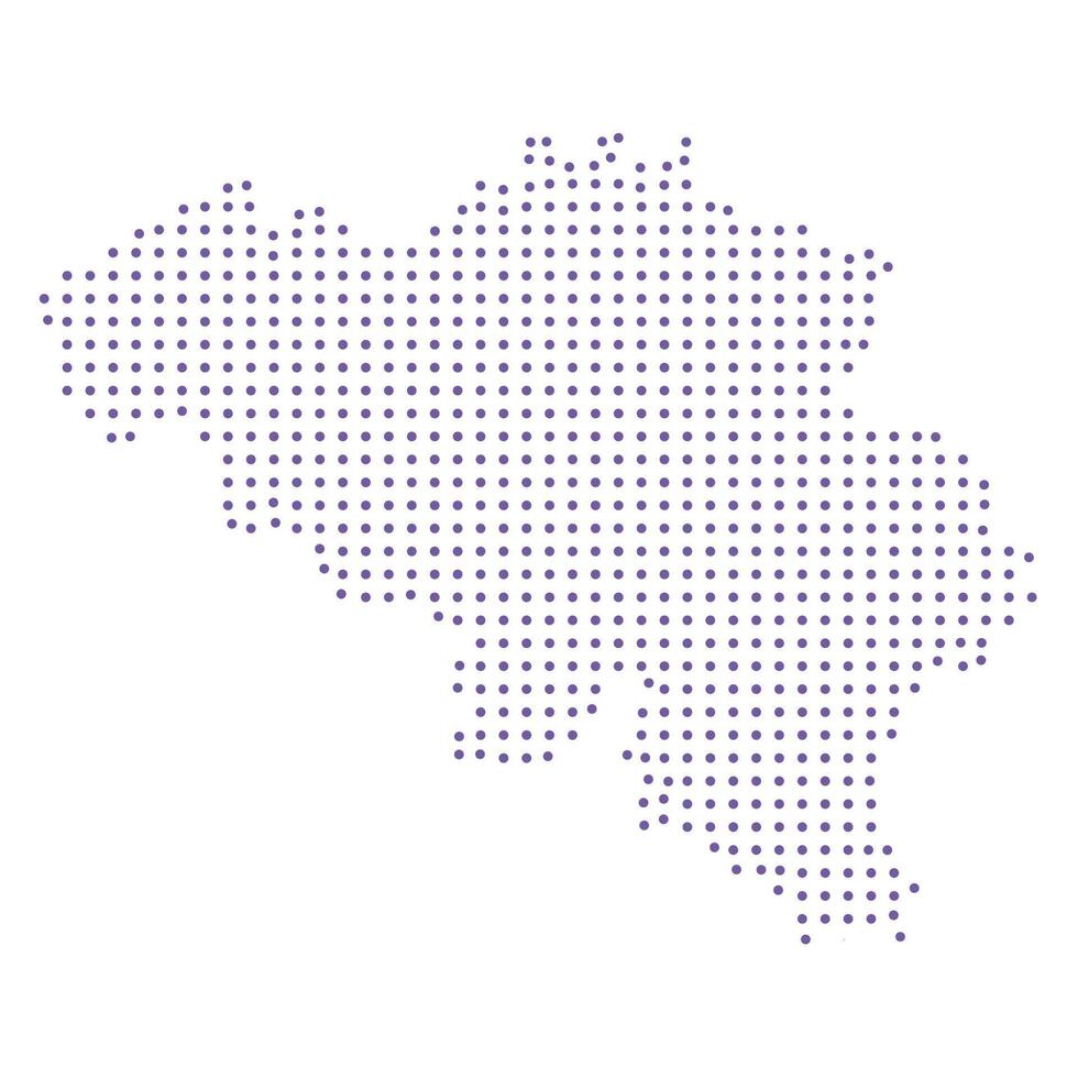 Belgium map dotted pattern design purple circle vector