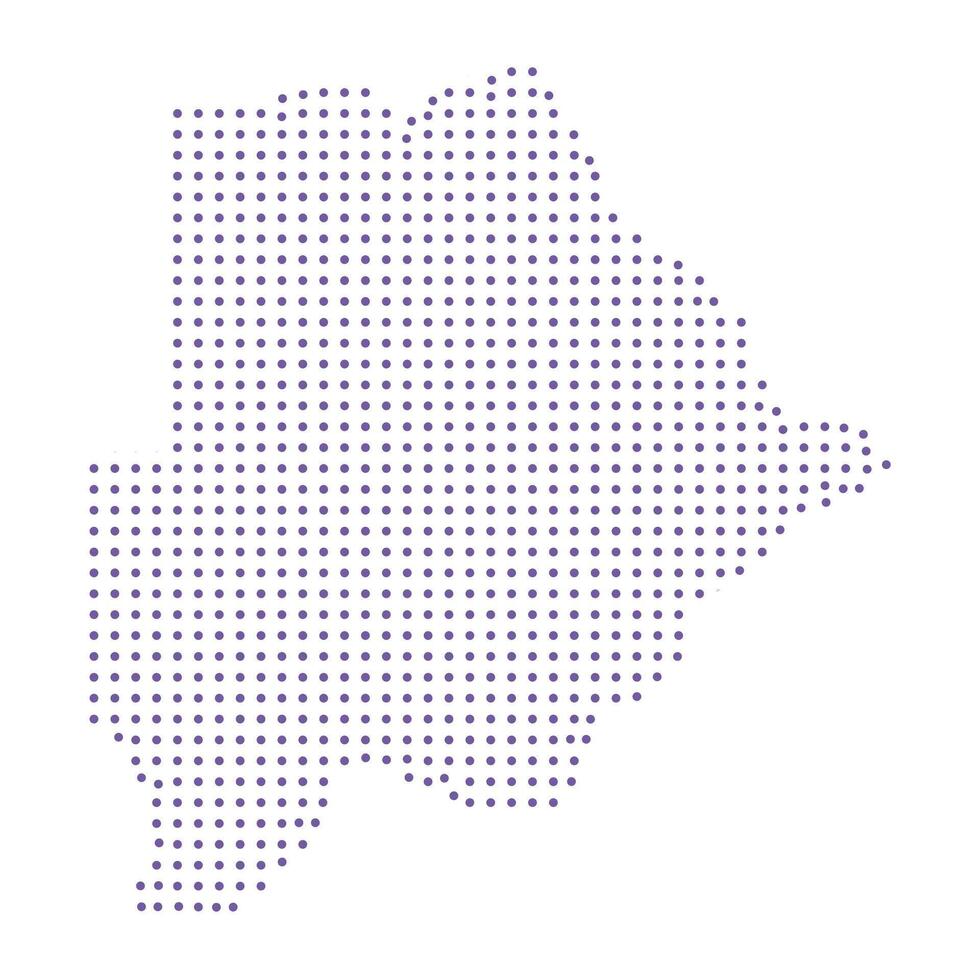 Botswana map dotted pattern design purple circle vector