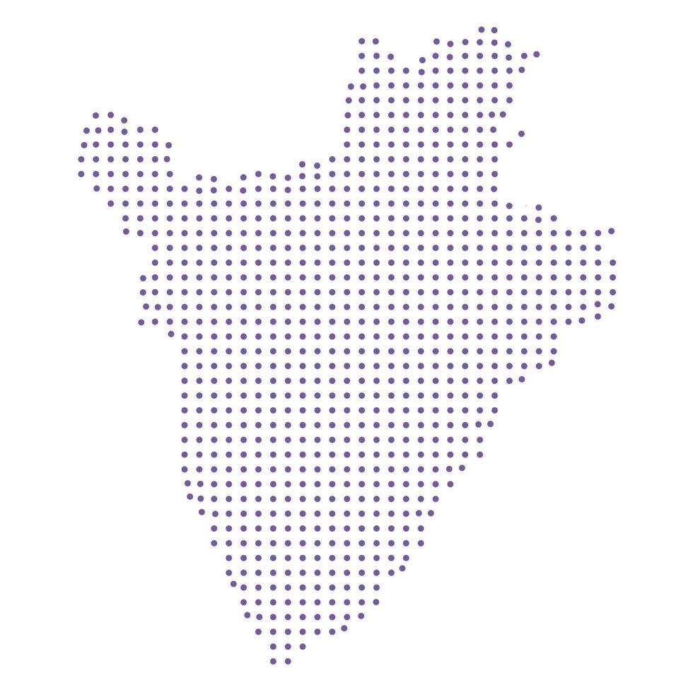 Burundi map dotted pattern design purple circle vector