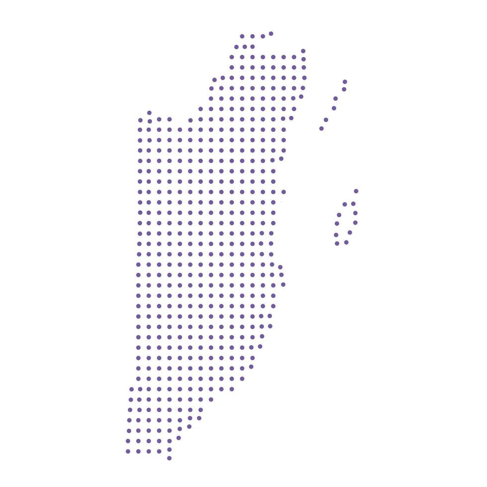 Belize map dotted pattern design purple circle vector