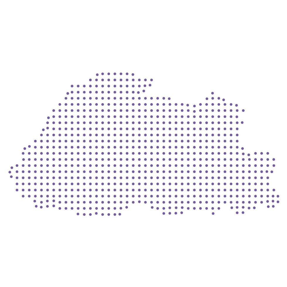 Bhutan map dotted pattern design purple circle vector