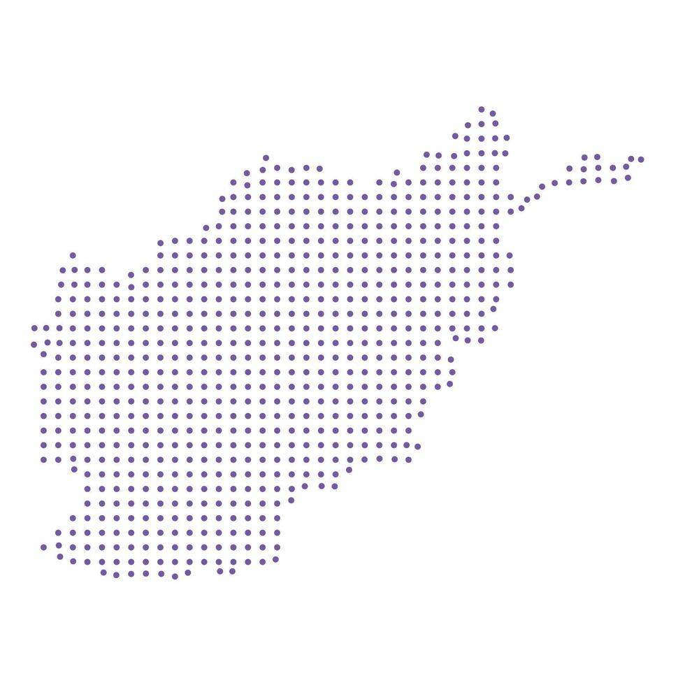 Afghanistan map dotted pattern design purple circle vector
